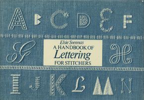 Handbook of lettering Alphabets Fonts, Needlepoint Monogram, Needlepoint Stitch, Embroidery Alphabet, Embroidery Letters, Free Lettering, Book Worm, Embroidery Techniques, Easy Diy Crafts