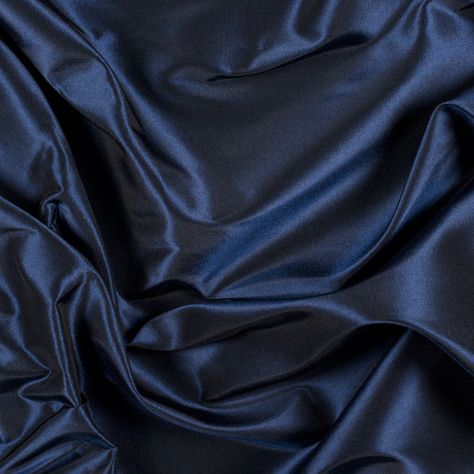 Navy Silk Taffeta Blue Academia, Rabastan Lestrange, Ravenclaw Aesthetic, Don Pedro, Navy Girl, Blue Aura, Hogwarts Aesthetic, Taffeta Fabric, Mood Fabrics