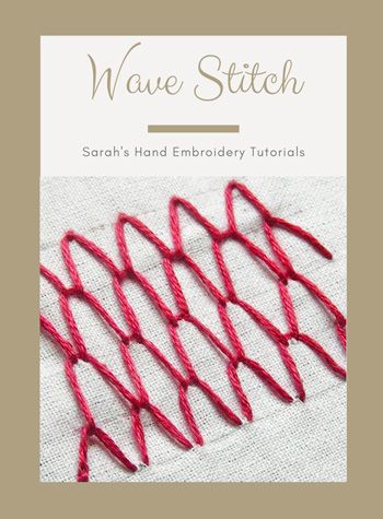 Wave Stitch, Stump Work, Quilt Stitches, Cross Stitch Floss, Hand Stitches, Smocking Patterns, Quilt Squares, Basic Embroidery Stitches, Hand Embroidery Tutorial