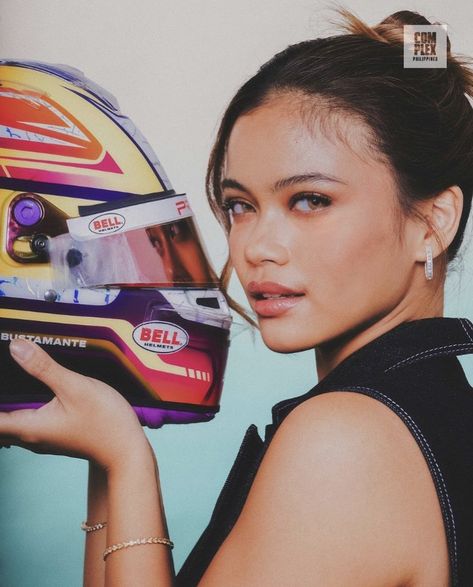 Formula 1 Photoshoot, Female Formula 1 Drivers, F1 Woman Driver Aesthetic, Bianca Bustamante F1 Academy, Female F1 Drivers, Race Photoshoot, F1 Photoshoot, Female F1 Driver Aesthetic, Race Car Photoshoot