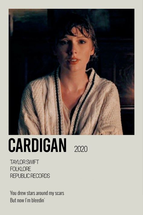 Cardigan Polaroid Poster, Polaroid Poster Taylor Swift, Poster Taylor Swift, Minimalist Music, Taylor Songs, Music Poster Ideas, Vintage Music Posters, Music Collage, Music Poster Design