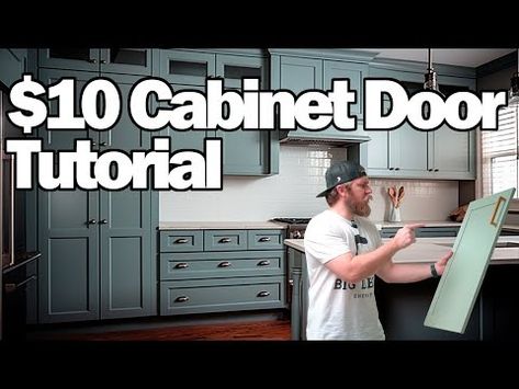 CHEAP and EASY Shaker Cabinet Doors and Drawers | DIY | HOW TO - YouTube How To Make Shaker Cabinet Doors, Cheap Cabinet Doors, Arched Cabinet Doors, Diy Shaker Cabinet Doors, Diy Shaker Cabinets, Diy Shaker Door, Cabinet Door Makeover, Basement Diy, Cabinet Building