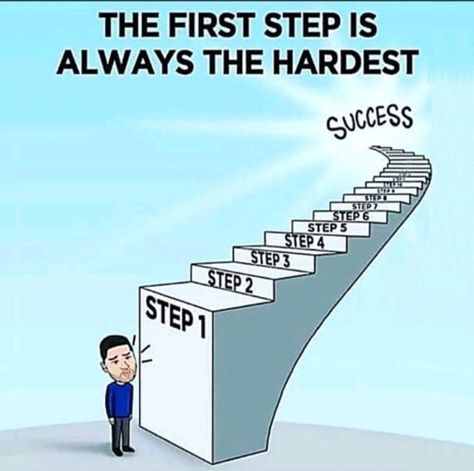 The first step is always the hardest. The First Step Is Always The Hardest, Steps Of Success, Motivation Message, Photography Backdrops, First Step, Personal Development, The One, The First, Collage