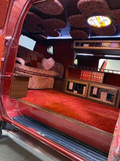 80s Van Interior, 70s Van Interior, Hippie Van Interior, 80s Van, 70s Van, Custom Van Interior, Gothic Car, Boogie Van, Chevy Astro Van