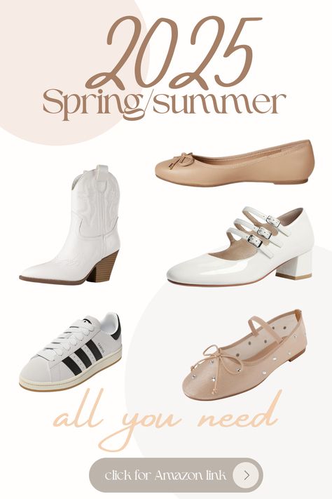 Get ready to strut your stuff this spring and summer with the hottest shoe trends for 2025! From chic ballet flats to statement heels, our latest blog article has everything you need to step up your style game. Don't miss out!   #SpringFashion #SummerStyle #ShoeTrends #FashionBlog #TrendyShoes #SpringFashion #SummerStyle #ShoeTrends #FashionBlog #TrendyShoes #FashionInspiration #StyleTips #WardrobeEssentials #Fashionista #FashionForward Chic Ballet Flats, Statement Heels, Shoe Trends, Summer Soiree, Summer Flats, Spring Fling, Mary Jane Heels, Blog Article, Hot Shoes