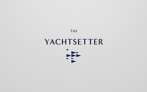 Yachtsetter — The Dieline - Package Design Resource Yacht Branding, Eve Logo, Nautical Logo, Identity Inspiration, Ahoy Matey, Visual Journal, Bay View, Digital Agency, Graphic Design Fun