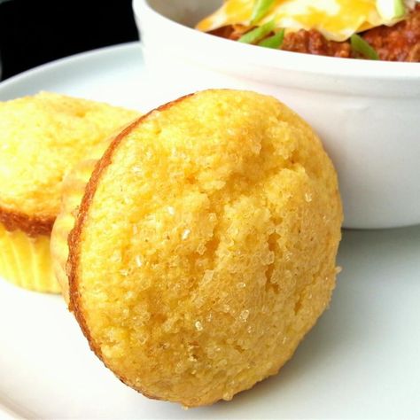 Honey added to corn bread muffin mix creates an easy, sweet cornbread muffin perfect for any meal. Easy Sweet Cornbread, Easy Cornbread Muffins, Sweet Cornbread Recipe, Sweet Corn Muffins, Sweet Cornbread Muffins, Jiffy Cornbread Recipes, Cornbread Muffins Recipe, Jiffy Corn Muffins, Cornbread Cake