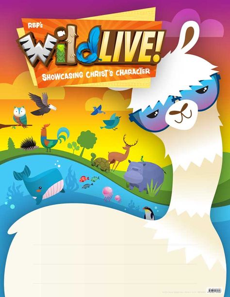 WildLIVE! Theme Poster | RBP VBS 2024 Wildlive Vbs Decorations, Wild Live Vbs 2024, Wildlive Vbs, Crafts 2024, Theme Poster, Vbs 2024, Vbs Ideas, Vbs Crafts, Error Page