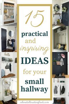 15 practical and inspiring ideas for your small hallway, entryway or mudroom Stairs And Landing Decor, Long Hallway Decor, Small Entrance Halls, Narrow Hallway Decor, Hallway Artwork, Landing Decor, Dark Hallway, Small Hallway Ideas, Small Entrance