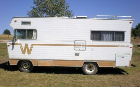 Iconic Camper: 1972 Winnebago Brave #ForSale #Winnebago - https://barnfinds.com/low-mileage-1972-winnebago-brave/ Winabago Campers, Winnebago Motorhome, Travato Winnebago 59g, Winnabego Rv, Winnebago Brave, Best Barns, Private Property, Barn Finds, Camping Trailer