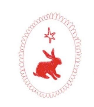 Bunny Stamp Tattoo, Folk Rabbit Tattoo, Bunny Tattoo, Rabbit Tattoo, Red Rabbit, Bunny Graphic, Rabbit Tattoos, Rabbit Print, Flash Art