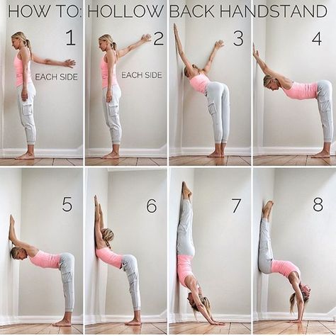 Ania on Instagram: “How to hollow back handstand. Here is a prep for this heart opening inversion. I love using a wall for the stretching to open up the chest…” Chest Opening Yoga, Handstand Tutorial, Moving Meditation, Wall Yoga, Wall Stretch, Heart Opening, Yoga Tutorial, Muscle Up, Yoga For Flexibility