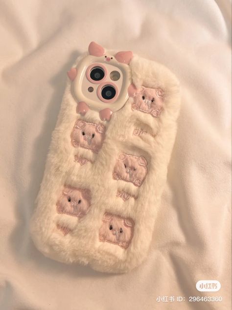 Fluffy Phone Cases, Kawaii Iphone Case, Cute Suitcases, Iphone Case Collection, Kawaii Phone Case, Cute Pig, Iphone Cases Cute, Pretty Iphone Cases, Pretty Phone Cases