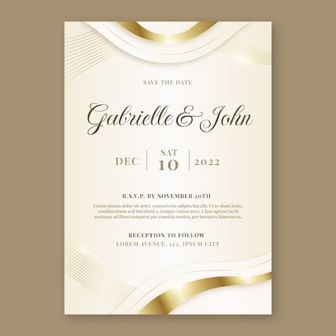 Gradient wedding celebration invitation | Free Vector #Freepik #freevector #wedding-love #luxury-wedding #save-date-template #wedding-template School Invitation Card, Luxury Invitation Design, Wedding Celebration Invitation, Free Invitation Cards, Free Wedding Invitations, Vector Gradient, Luxury Invitation, Wedding Invitation Card Template, Card Templates Free