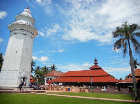 Masjid Agung Banten Page Layout Design, Islamic Culture, Beautiful Mosques, Picture Collection, Islamic Architecture, Leaning Tower Of Pisa, Islamic Art, Art And Architecture, Statue Of Liberty