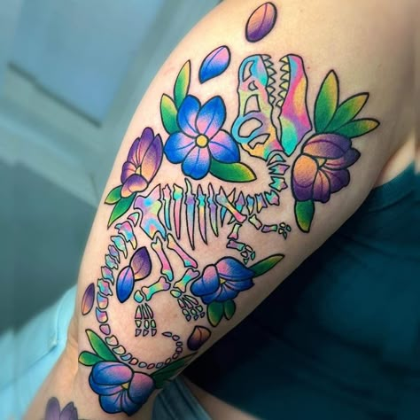 Dino Tattoo, Bright Tattoos, Dinosaur Tattoos, Sweet Tattoos, Creepy Tattoos, Time Tattoos, Dope Tattoos, Simplistic Tattoos, Tattoo Design Drawings