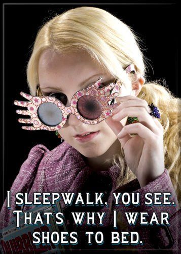 Luna Lovegood with Spectraspecs Magnet Quote Sleepwalking Shoes Luna From Harry Potter, Joker Horror, Dark Jester, Luna Lovegood Quotes, Luna Lovegood Glasses, Jester Halloween, Joker Halloween Makeup, Joker Dark, Harry Potter Luna