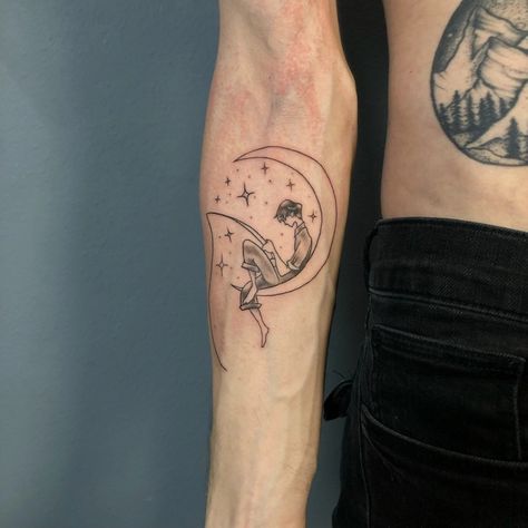 Moon Man Tattoo, Sitting On The Moon Tattoo, Man In The Moon Tattoo, Waning Gibbous Moon Tattoo, Gibbous Moon Tattoo, Waning Gibbous Moon, The Moon Tattoo, Gibbous Moon, Sitting On The Moon