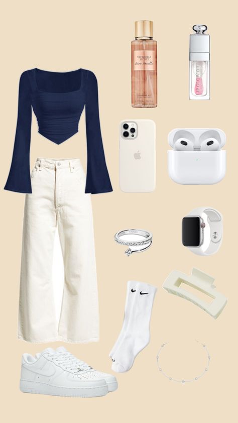 Navy Blue And Beige Outfit, Blue And Beige Outfit, Navy Blue Outfit, Color Combos Outfit, Beige Outfit, Blue Outfit, Color Combos, Blur, Navy Blue