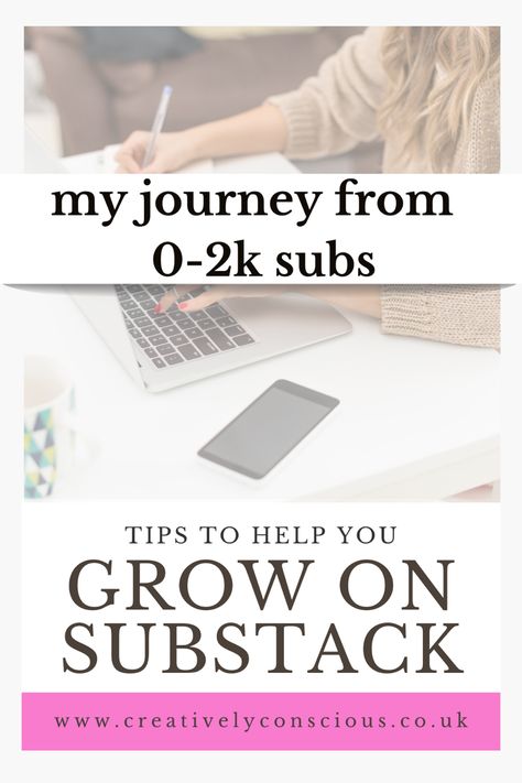 A laptop with the words how to grow on Substack!  0-2k subscribers. Substack Ideas, Coaching Content, 2k Subscribers, Sketch London, 1000 Subscribers, Home Based Work, Author Marketing, Instagram Blogging, Second Brain