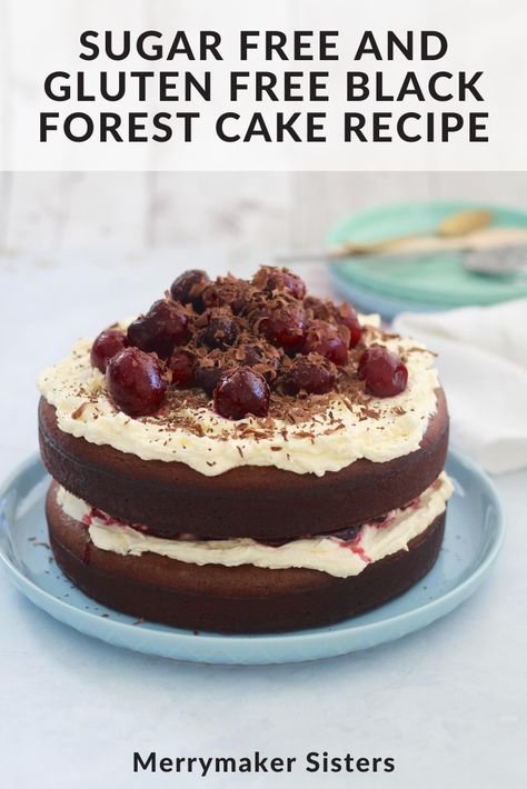 Gluten Free Black Forest Cake, Black Forest Cake Recipe, Cake Mixture, Black Forest Cake, Healthy Sweet Treats, Forest Cake, Gf Desserts, Sweet Treats Recipes, Gluten Free Sugar Free