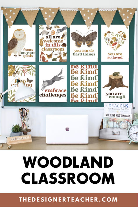 Looking for woodland classroom theme decor ideas? I have tons of woodland classroom inspiration for you! Camping Adventure Classroom Theme, Woodland Preschool Classroom, Woodsy Classroom, Woodland Classroom Theme, Woodland Classroom Decor, Forest Animals Preschool, Woodland Classroom, Classroom Theme Decor, Special Education Elementary