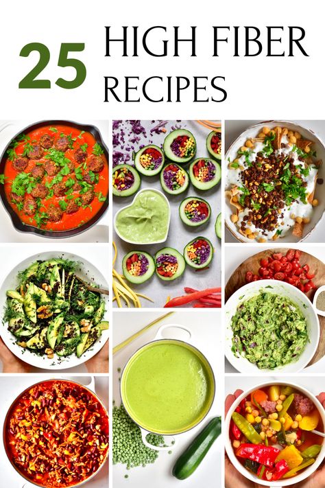 A list of healthy, affordable and delicious high fiber recipes, perfect for adding to your diet for optimal health. This post also includes a list of high fiber foods, fiber health benefits and more. Soluble Fiber Recipes, Fiber Rich Foods Recipes, High Fiber Diet Plan Menu Healthy, High Fiber Fruits And Veggies, Fiber Vegetables High, Food Fiber High, High Fiber Recipes, High Fiber Carbs List, High Fiber Breakfast