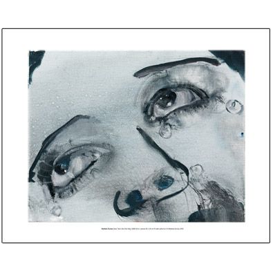 Tate exclusive mini print of 'Marlene Dumas' Glass Tears (for Man Ray)'. Glass Tears, Marlene Dumas, Stedelijk Museum, Contemporary Watercolor, Social Art, Fashion Landscape, Man Ray, Famous Artists, Portrait Art