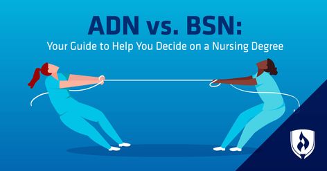 ADN vs. BSN: Your Guide to Help You Decide on a Nursing Degree Adn Nurse, Bsn Degree, Masters In Nursing, Associate Degree, Becoming A Nurse, Bachelors Degree, Nursing Degree, Join Us, Nursing