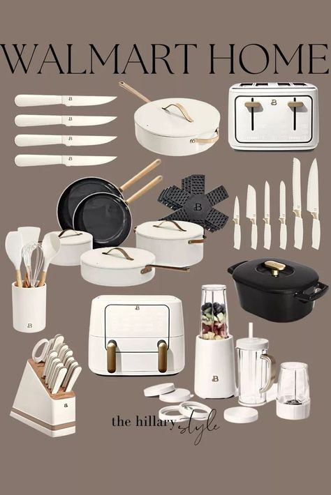 Appliances Aesthetic, Kitchen White Appliances, My Home Aesthetic, Kitchen Toaster, Walmart Kitchen, Kitchen Appliance Set, White Kitchen Appliances, Modern Kitchen Appliances, Sink Decor