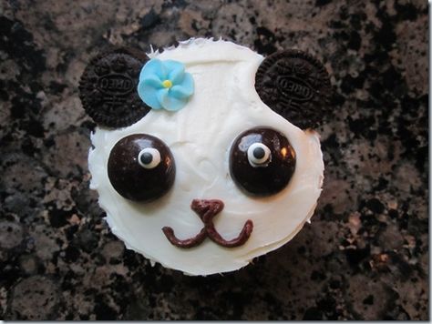 Panda Cupcake, Panda Cupcakes, Panda Birthday Party, Baked Fish Recipes, Panda Birthday, Panda Party, Love Cupcakes, Baked Fish, Cute Cupcakes