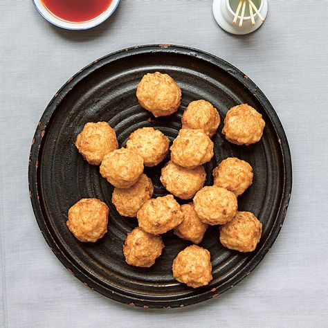 Deep-Fried Shrimp Balls | Food Seafood Balls, Shrimp Balls Recipe, Seafood Cakes, Shrimp Ball, Best Grilled Shrimp Recipe, Chinese Shrimp, Dips Appetizers, Shrimp Balls, Grilled Shrimp Recipes