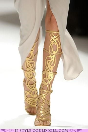 I've never wanted a shoe so much in my life. I need these Elie Tahari 2012 Spring collection shoes and I can't find them anywhere. NEED, NEED, NEED, NEED!! Sandal Boots, Cage Dress, Golden Mirror, Mode Shoes, Hot Lingerie, Fashion Friday, Dress Boots, Gold Sandals, Olivia Palermo