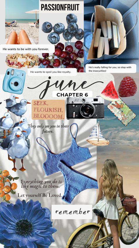 #june #chapter6 #summer #love #magic #passionfruit #quotes #words #love #wallpaper #collageart #seek #remember June Collage, Love Magic, Words Love, Collage Wallpaper, Quotes Words, Summer Love, Spoil Yourself, Fall For You, Passion Fruit