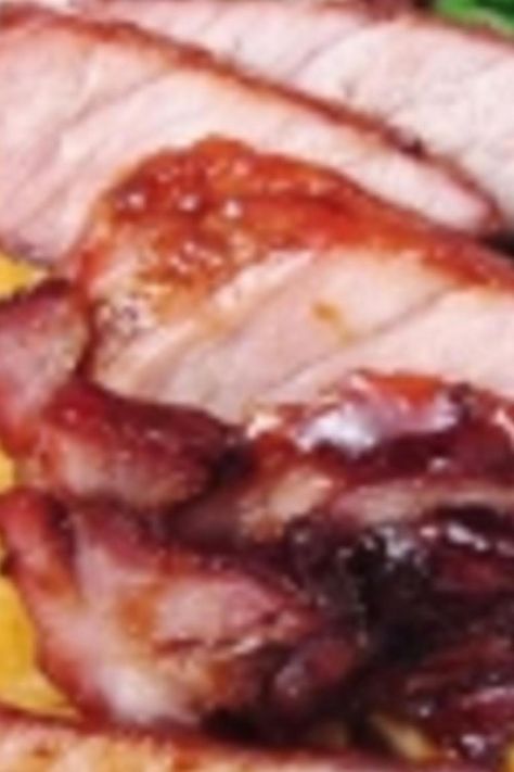 Chinese BBQ Pork Chinese Bbq Pork Tenderloin, Air Fryer Ribs, Bbq Pork Tenderloin, Chinese Bbq Pork, Bbq Chicken Recipes, Char Siu, Ribs Recipe, Easy Air Fryer, Fried Rice Recipe