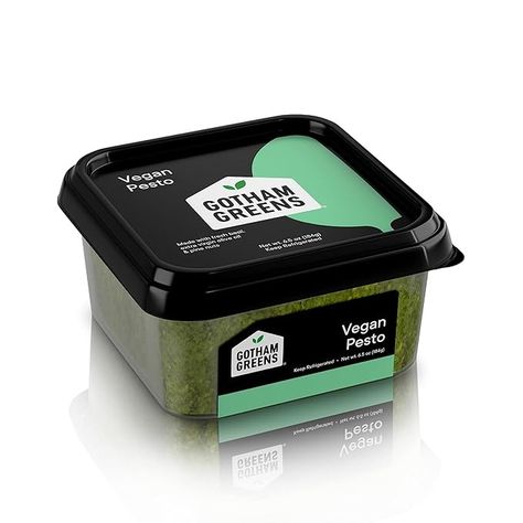 Amazon.com: Gotham Greens Vegan Pesto, 6.5 oz : Grocery & Gourmet Food Gotham Greens, Nuts Nutrition Facts, Vegan Pesto Sauce, Green Goddess Dip, High Carb Fruits, Ranch Salad, Green Pesto, Vegan Ranch, Organic Snacks