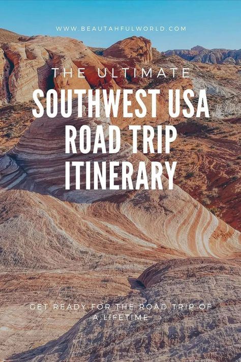 Southwest Road Trip Itinerary, Southwest National Parks, Usa Road Trip Map, Southwest Road Trip, National Parks Road Trip, Usa Road Trip, Grand Canyon South Rim, Southwest Usa, Road Trip Map