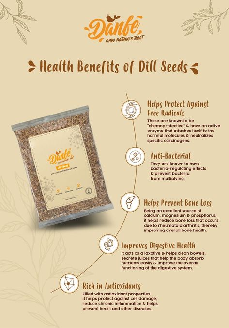 Dill seeds are versatile seeds with their flavor best brought out when they are roasted and ground up. They also have many health benefits that boost your immunity and improve overall health in the long run. Here’s a few of them: Dill Health Benefits, Dill Benefits, Benefits Of Dill, Dill Seeds, Best Magnesium Supplement, Topical Magnesium, Types Of Magnesium, Fat Burning Soup, Best Magnesium