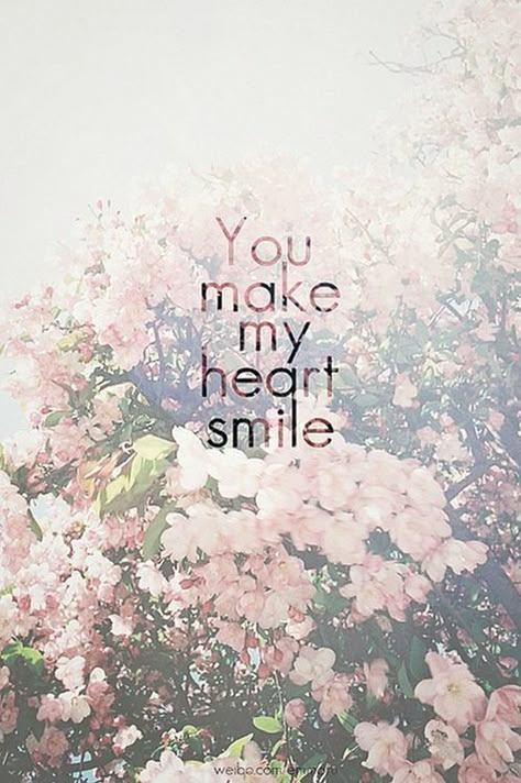 You Make My Heart Smile Pictures, Photos, and Images for Facebook, Tumblr, Pinterest, and Twitter You Make Me, Cute Quotes, Be Yourself Quotes, Meaningful Quotes, The Words, Great Quotes, Beautiful Words, Relationship Quotes, Make Me Smile