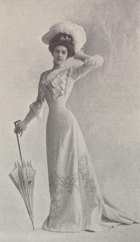 1900 Fashion, 1900s Fashion, 20th Century Fashion, Edwardian Dress, Paris Mode, Gibson Girl, Old Fashion, Edwardian Era, Edwardian Fashion