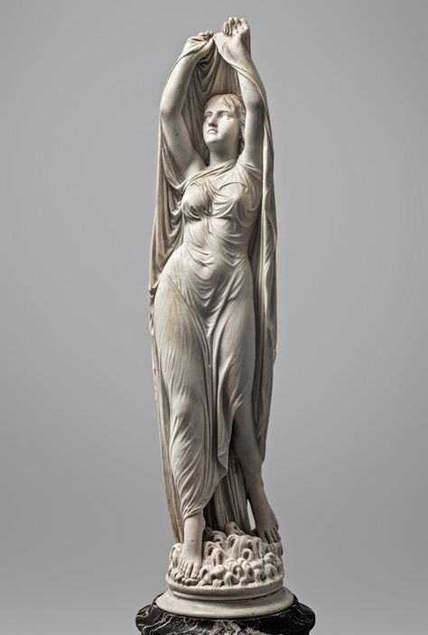 Undine Rising from the Water | 19th Century European Paintings & Sculpture | 2024 | Sotheby's Undine Rising From The Waters, Undine Rising, Neoclassical Art, Haunting Stories, Greek Beauty, Water Tattoo, Classic Sculpture, Tattoo People, Monster High Characters