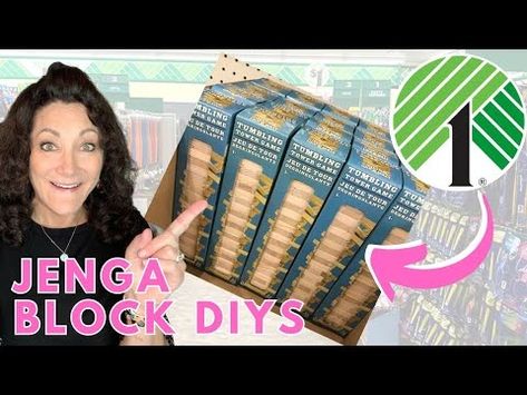 (122) DOLLAR TREE DIYS Using Tumbling Tower JENGA Blocks - YouTube Jenga Block Cross, Ho Ho Ho Sign, Hi Bestie, Dollar Tree Diys, Diy Christmas Decorations For Home, Jenga Blocks, Tower Games, Tumbling Blocks, Wooden Crosses