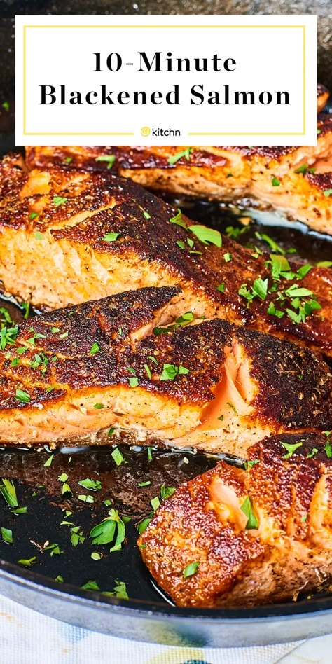 Blackened Salmon Recipes, Salmon Dinner Recipes, Grilled Salmon Recipes, Blackened Salmon, Japanese Desserts, Easy Salmon Recipes, Salmon Dinner, Baked Salmon Recipes, Salmon Dishes