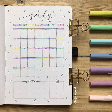 13 Bullet Journal Calendar Layout Ideas — Sweet PlanIt Calendar Layout Ideas, Bullet Journal Calendar Layout, Bullet Journal Calendar, Graphic Design Magazine, Bullet Journal Month, Journal Calendar, Bullet Journal Monthly Spread, Bullet Journal Page, July Calendar