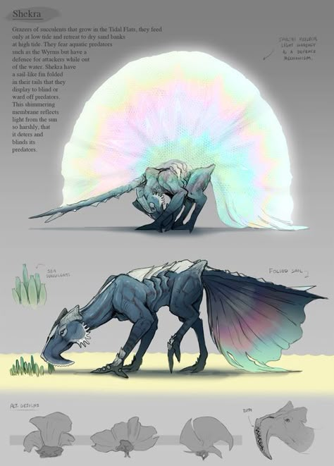 Creature Ideas, Mythical Animal, Fantasy Animals, Fantasy Beasts, Creature Drawings, Fantasy Monster, Fantasy Creatures Art, Creatures Art, Mythical Creatures Art