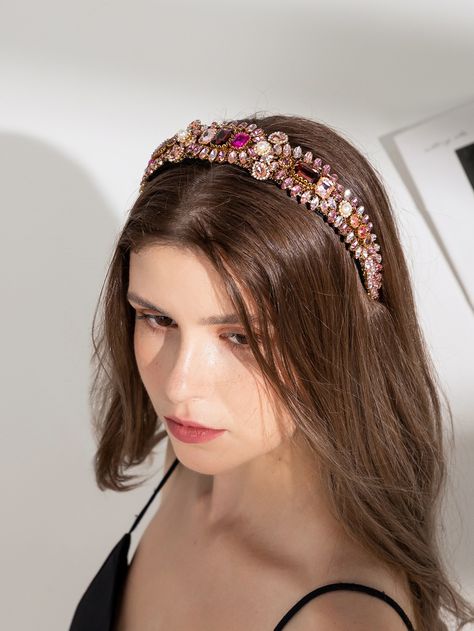 Gemstone Decor, Headband Women, Front Hair Styles, Shein Style, Fashion News, Women Accessories, Gemstones, Hair Styles, Free Shipping