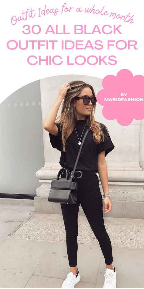 All Black With Sneakers Outfits, Black Outfit For Pictures, Black Shirt Outfit Ideas Woman, Black Shirt And Leggings Outfit, Women’s Black Outfit, Summer Casual Work Outfits For Women Over 30, Outfit Ideas Day Out, Black Tshirt Outfit Women Classy, How To Style Black Outfit