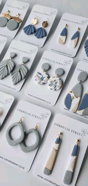 Polymer Clay Selling Ideas, Magnolia Clay Earrings, Polymer Clay Jewelry Business, Poly Clay Earrings Diy, Polymer Clay Jewellery Ideas, Diy Polymer Clay Jewelry, Polymer Clay Earrings Summer, Spring Earrings Diy, Polymer Clay Earrings Diy Ideas