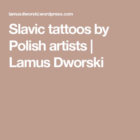 Croatian Tattoo, Slavic Tattoo, Slavic Goddess, Polish Tattoos, Vampire Tattoo, Fertility Symbols, Polish People, Slavic Mythology, Slavic Folklore