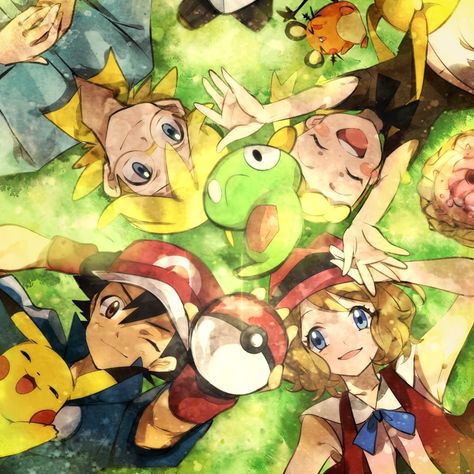 Pokémon XYZ kalos family. ASH, Serena, Clemont, and Bonnie Ash Serena, Pokemon Kalos, Pokemon X And Y, Pikachu Pikachu, Pokemon Ash And Serena, Pokemon Team, Pikachu Art, Pokemon Poster, Pokemon People